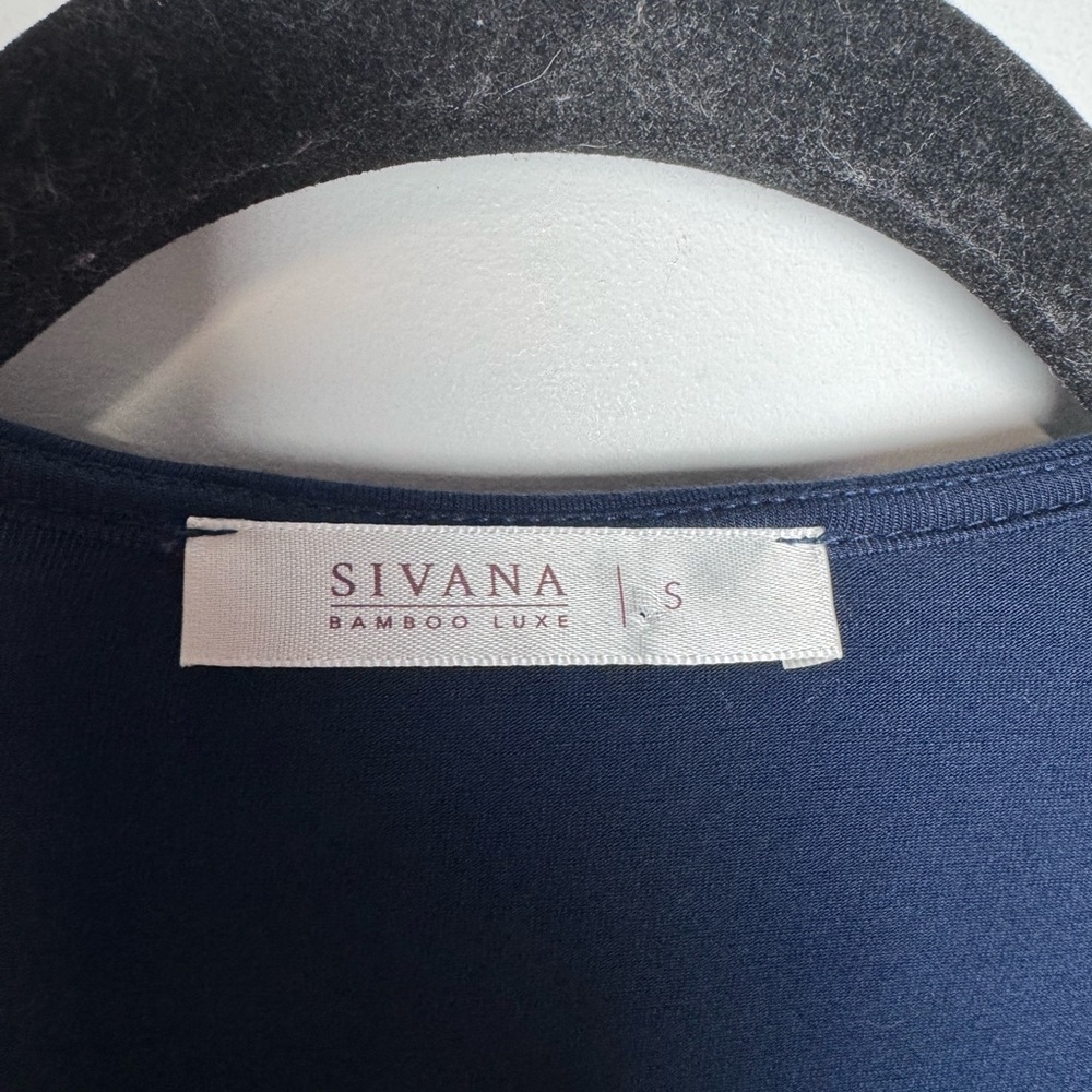 Sivana Bamboo Yoga Wrap Blue Open Cardigan Size Small - Picture 8 of 8